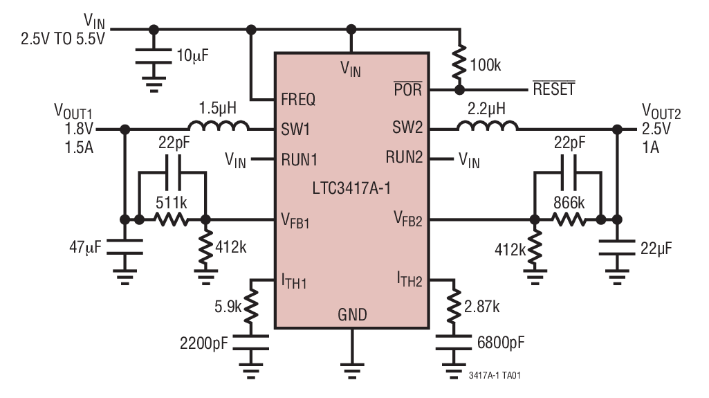 LTC3417A-1Ӧͼһ